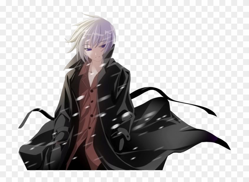 Guy Anime Render Photo - Anime Boy White Hair Snow, HD Png Download -  731x542(#1094598) - PngFind