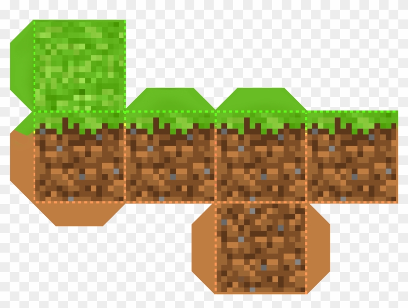 View and Download high-resolution Block Of Grass From The Game Minecraft -  Minecraft Grass Block Vector for fre…