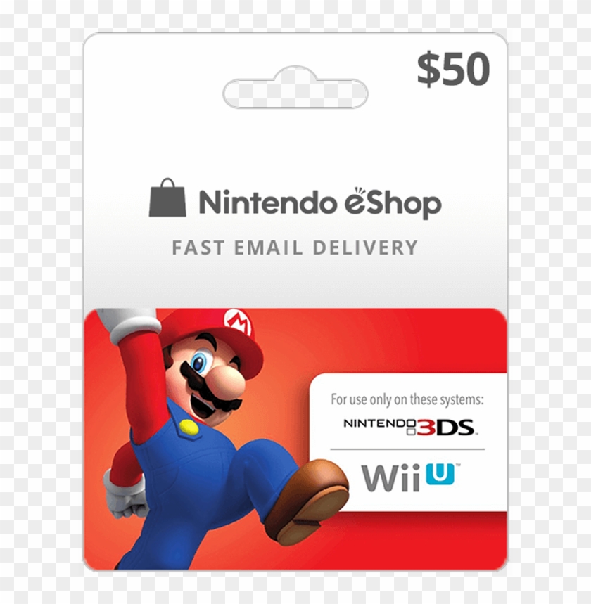 Nintendo Eshop Gift Card 50 Nintendo Switch Gift Card Hd Png