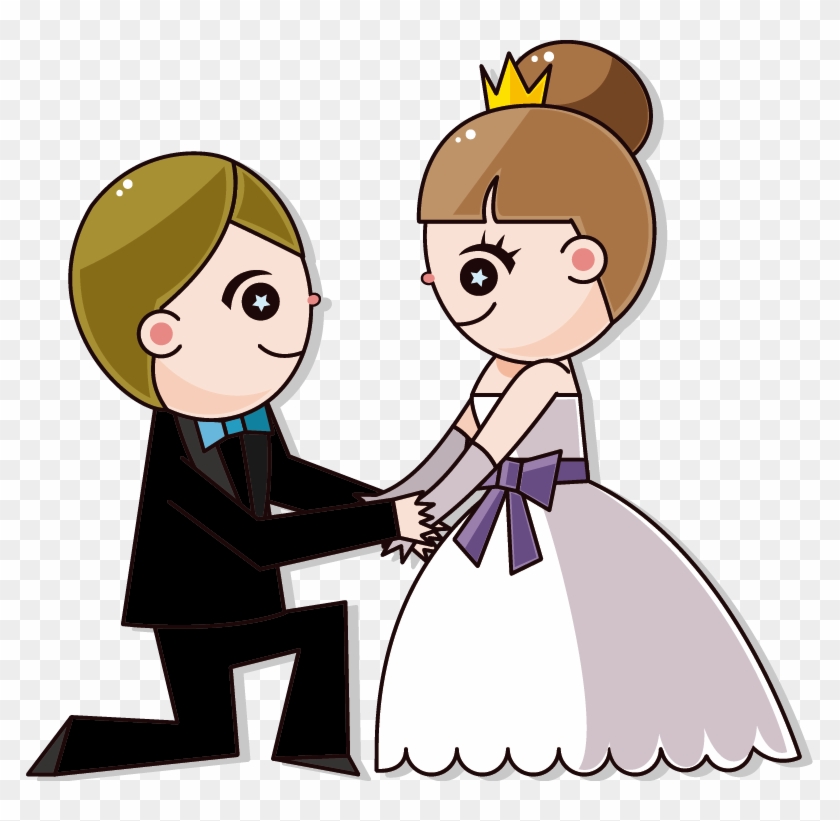 Wedding Invitation Cartoon Bride - Girl Boy Cartoon Png, Transparent Png -  787x741(#118869) - PngFind