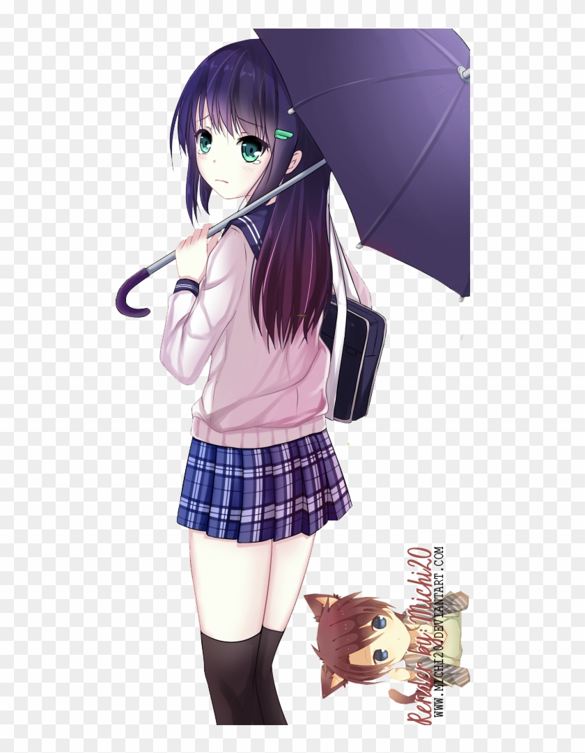 Cute Anime Girl Profile Pic - Anime Girl Umbrella Render, HD Png Download - 604x1000(#1101330) - PngFind Cute Anime Girl Profile Pic - Anime Girl Umbrella Render, HD Png Download - 604x1000(#1101330) - PngFind