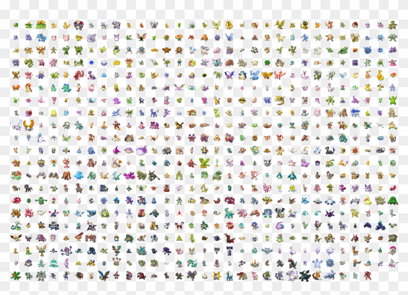 Black , White - Pokemon Sprite Sheet, HD Png Download - 2976x2016 ...