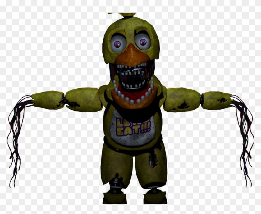 fnaf Withered Chica - Ethgoesboom Chica The Chicken, HD Png
