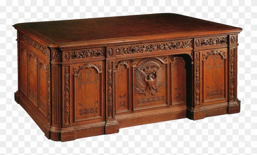 Strong Wood Carved Desk Us President Office Table, HD Png Download