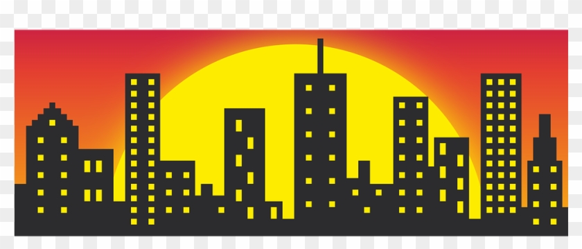 Building Vector Png - Batman City Vector, Transparent Png -  960x480(#1132496) - PngFind