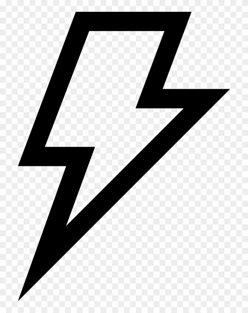 Lightning Bolt Outlined Weather Symbol Svg Png Lightning Bolt