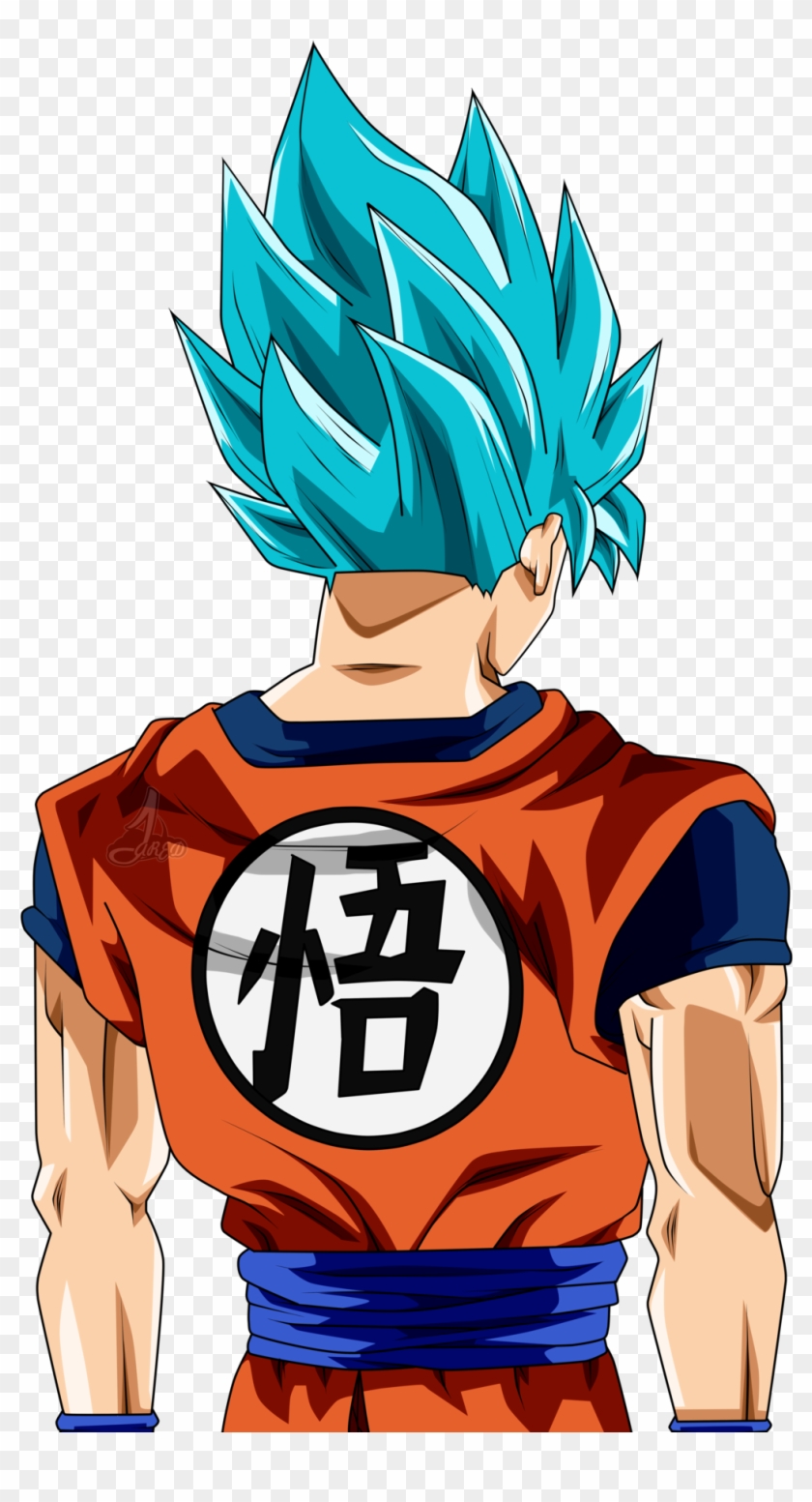 Super Saiyan Hair Png - Goku Ssj Blue De Espaldas, Transparent Png -  1024x1812(#1146964) - PngFind