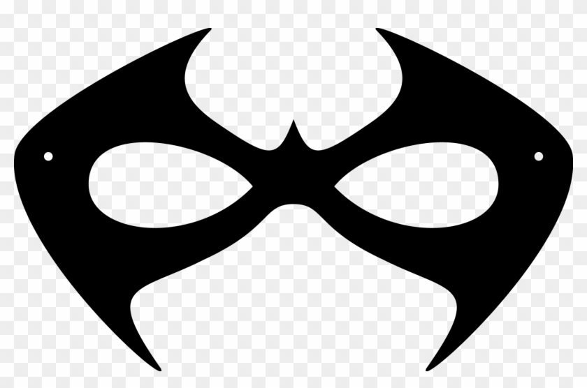 Printable Halloween Masks Nightwing Mask Template Printable, HD Png