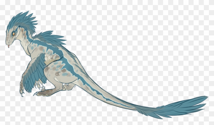 Art Dinosaur Blue Jurassic Park Velociraptor Jurassic