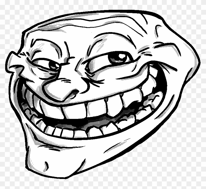 Trollface / Coolface / Problem - Troll Face Text Transparent PNG - 697x304  - Free Download on NicePNG