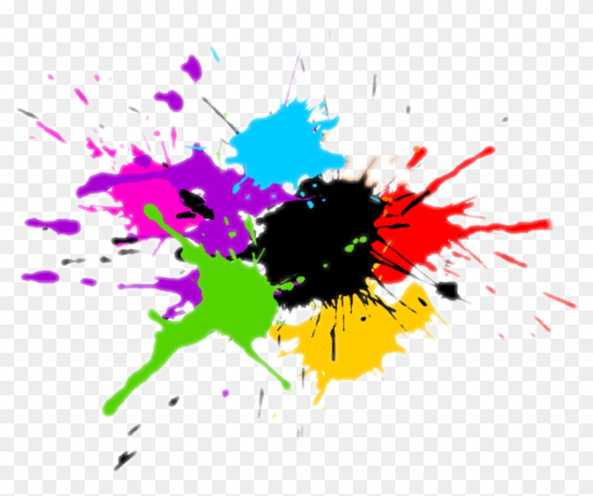 Color Sticker Paint Splatter Vector Png Transpa 1024x809 120760 Pngfind - 3 Colour Paint Splatter Vector