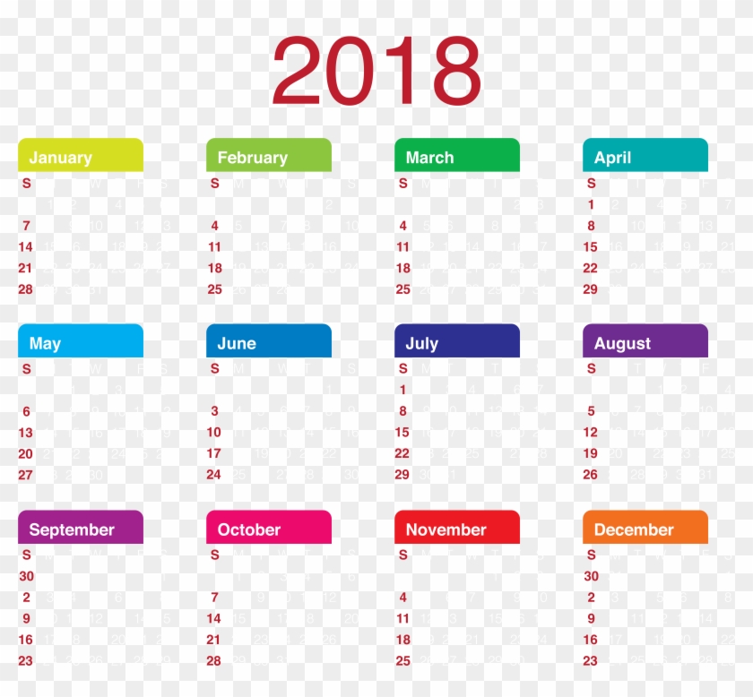 2018 Transparent Calendar Png Clipart Picture, Png Download - 8000x7035 ...
