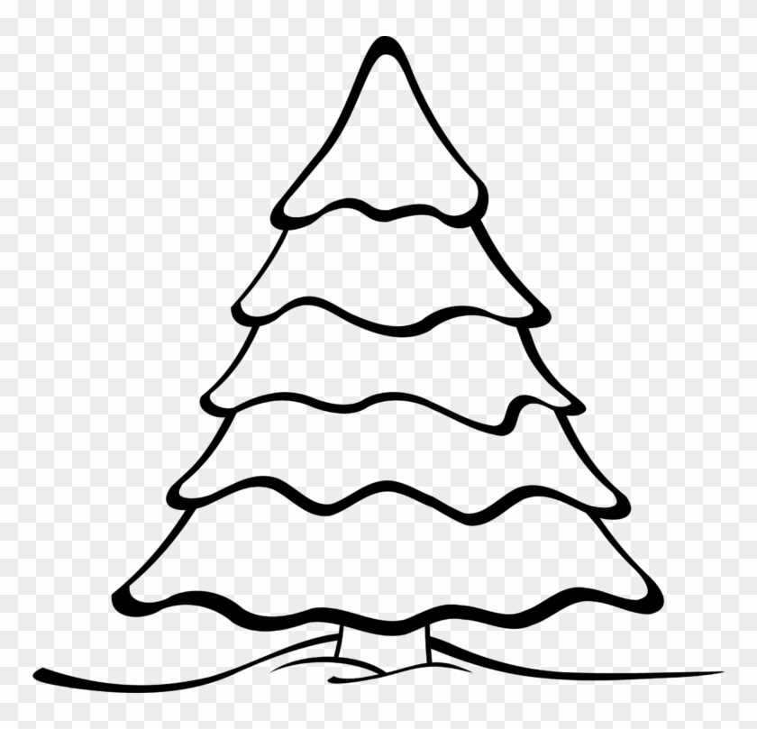 Black And White Christmas Tree Png - Christmas Tree Black And White  Clipart, Transparent Png - 700x665(#125682) - PngFind
