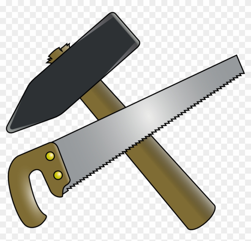 Hammer Saw Clipart - Hammer And Saw Logo Png, Transparent Png - 936x853