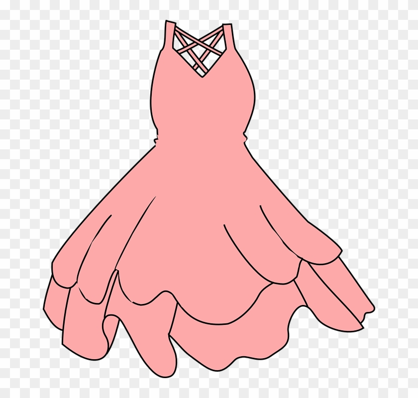 Small - Pink Dress Clipart, HD Png Download - 552x595(#1200427) - PngFind