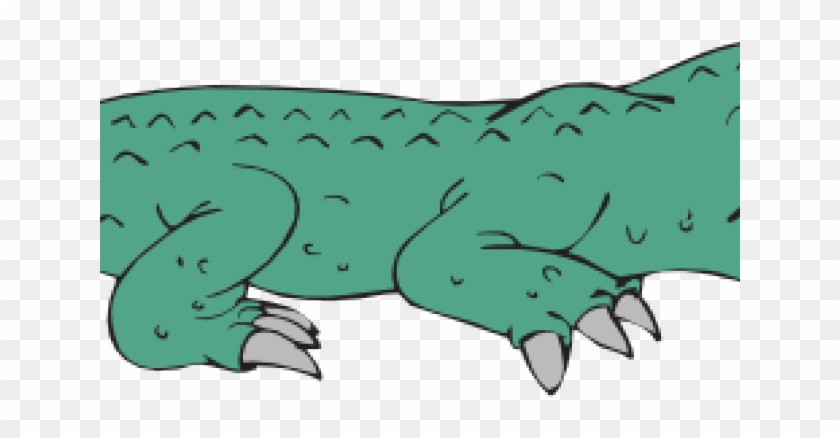 Alligator Clipart School - Cartoon Gator Side View, HD Png Download -  640x480(#1200529) - PngFind