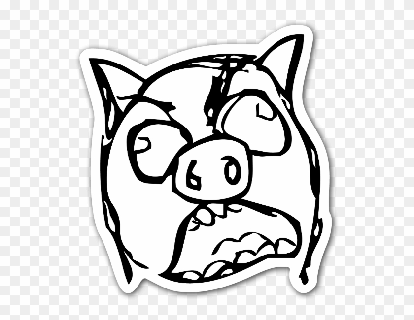 Memes Piggy Rageface Sticker Funny Roblox T Shirts Free Hd Png Download 563x600 1205712 Pngfind - pikachu colorido roblox