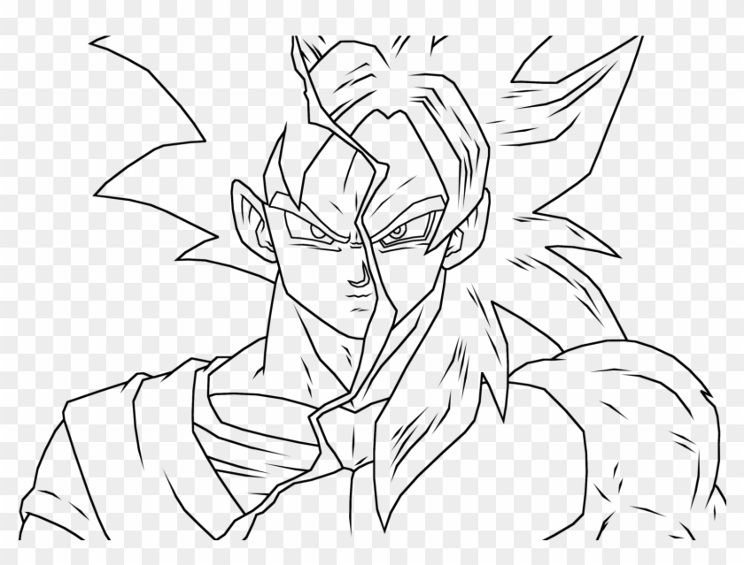 how to draw goku ssj4 full body