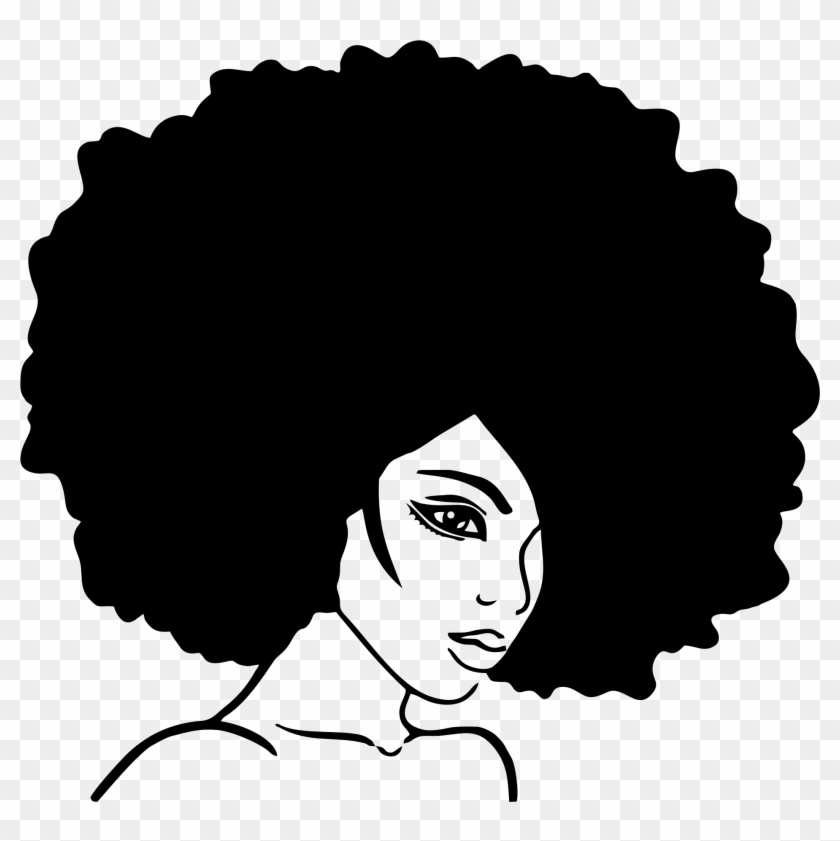 Big Image - Afro Hair Clipart, HD Png Download - 1896x1808(#1217551) -  PngFind