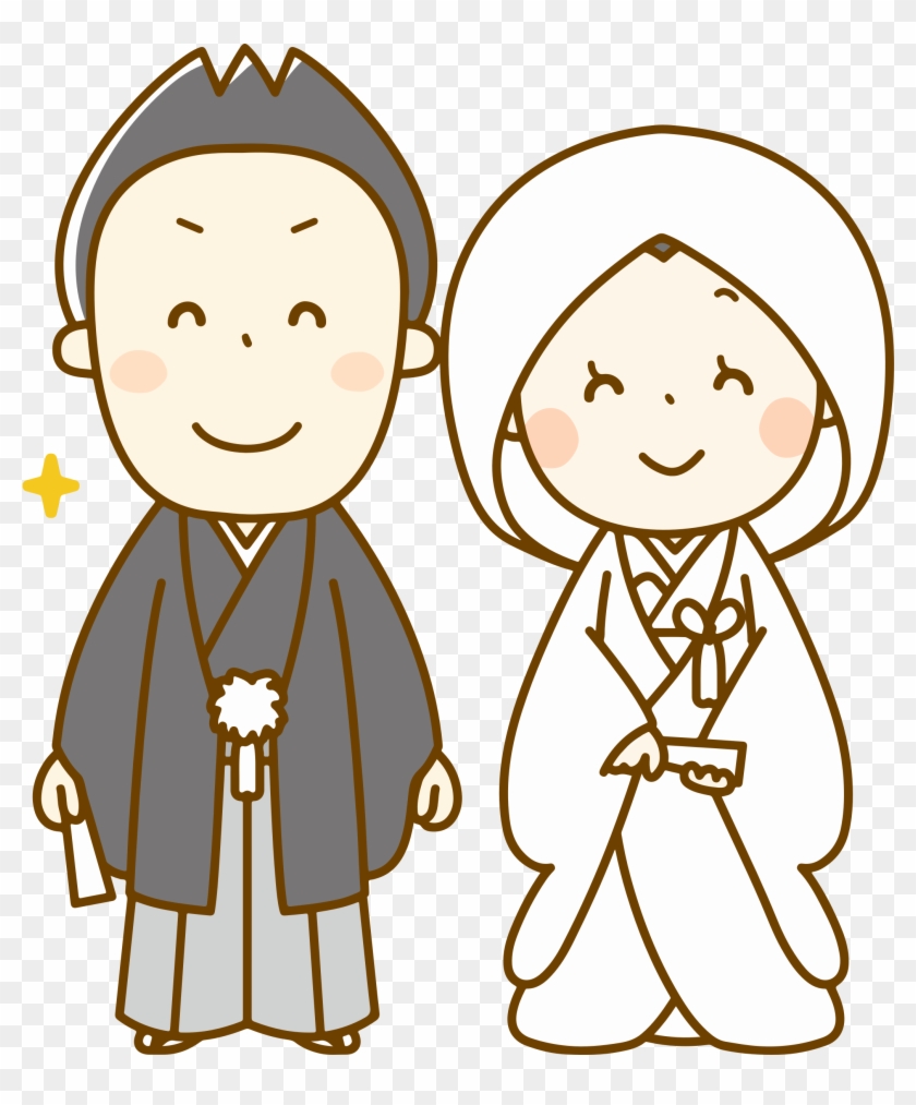 Kimono Clipart Japanese Wedding - Japanese Wedding Png, Transparent Png ...