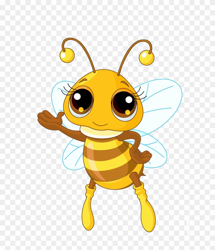 Bumblebee Clipart Lady Bee - Cartoon Honey Bee Drawing, HD Png Download -  657x895(#1228966) - PngFind