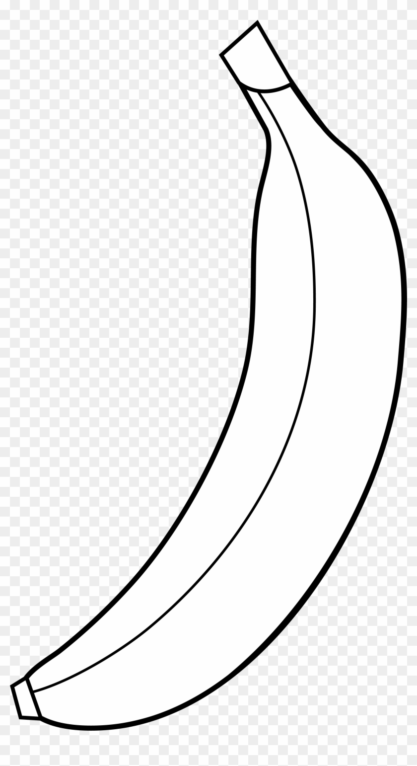 Banana Clip Art - Clipart Black And White One Banana, HD Png Download
