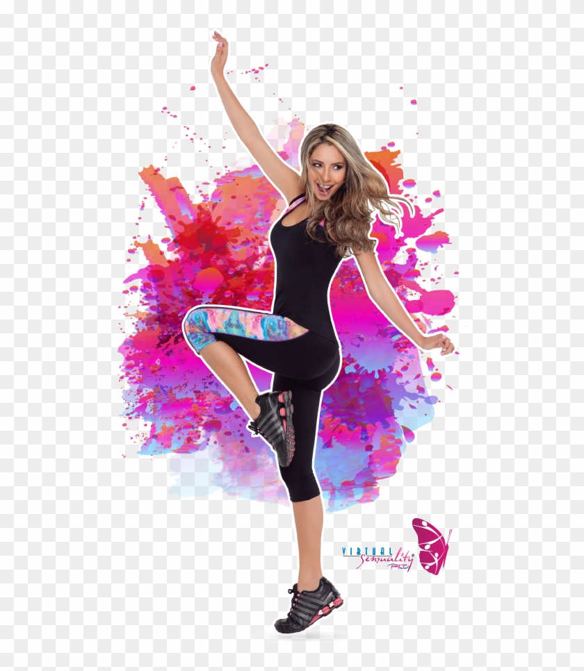 Zumba Png - Mujer Haciendo Zumba Png, Transparent Png - 507x896