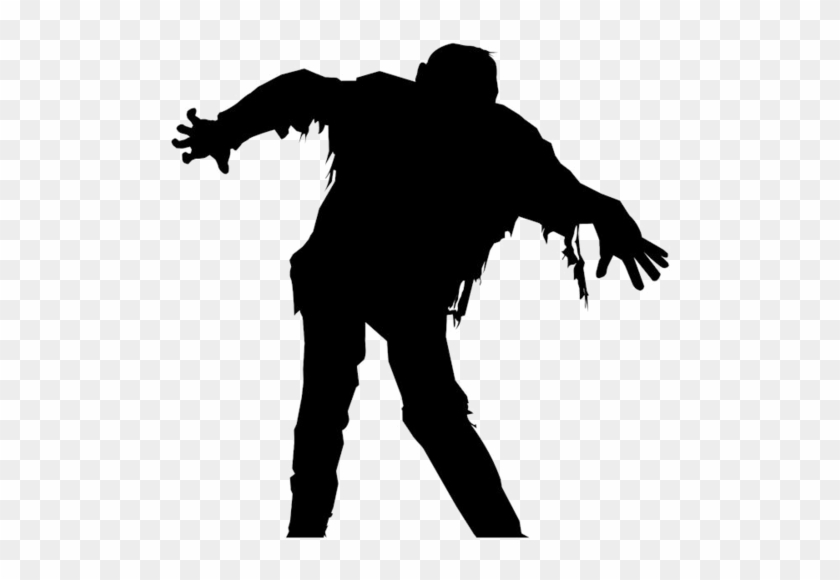 Scary Guy - Zombie Silhouette Transparent Background, HD Png Download ...