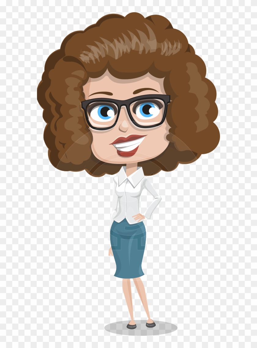 Cindy Smarty Curls - Curly Hair Curl Cartoon, HD Png Download -  598x1060(#1249411) - PngFind