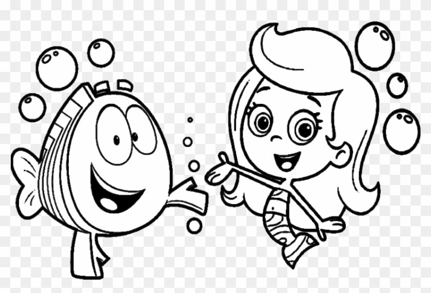 Bubble Guppies Printable Coloring Pages Hd Png Download 850x567