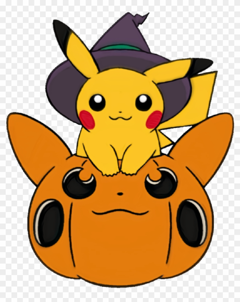 Halloween Sticker Pikachu Pokemon Halloween, HD Png Download
