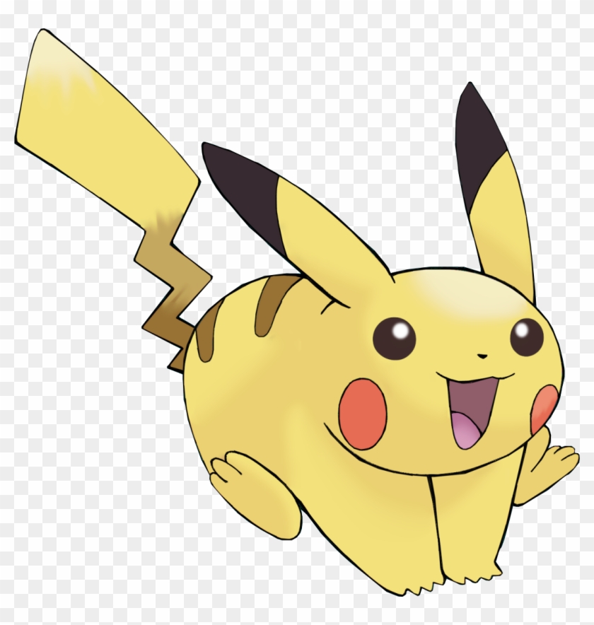 Pikachu Clipart Cute Pikachu Running To The Right Hd Png Download 1095x1101 Pngfind