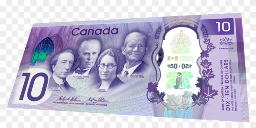 The New 10 Canadian Bill Is Out But Does It Smell Konami Code Canada 10 Dollar Hd Png Download 1007x434 Pngfind
