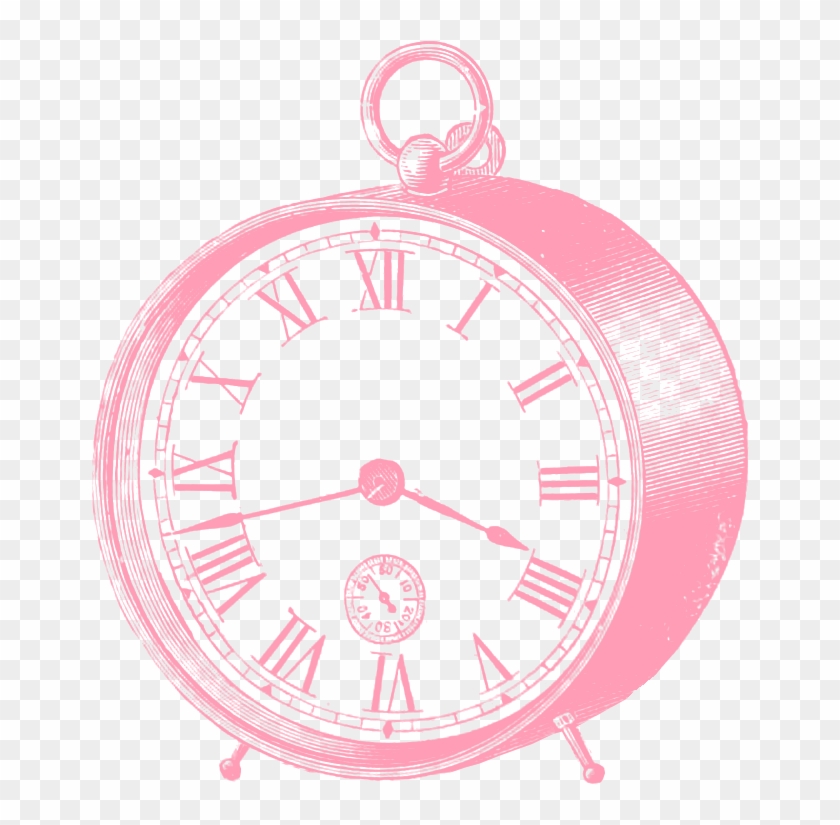 Clipart Pink Clock Clipart Pink Clock Clip Art, HD Png Download