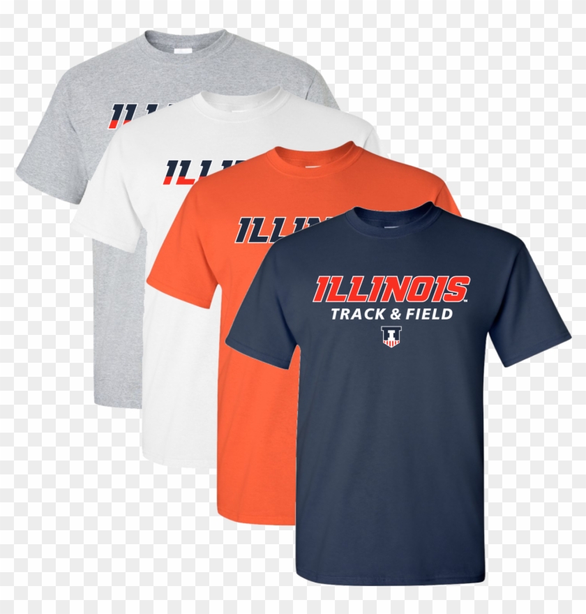 Illinois Track & Field T-shirt - Illinois Track And Field Shirt, HD Png ...