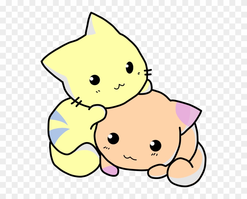 Easy Cute Cartoon Cats, HD Png Download - 564x598(#1272259) - PngFind