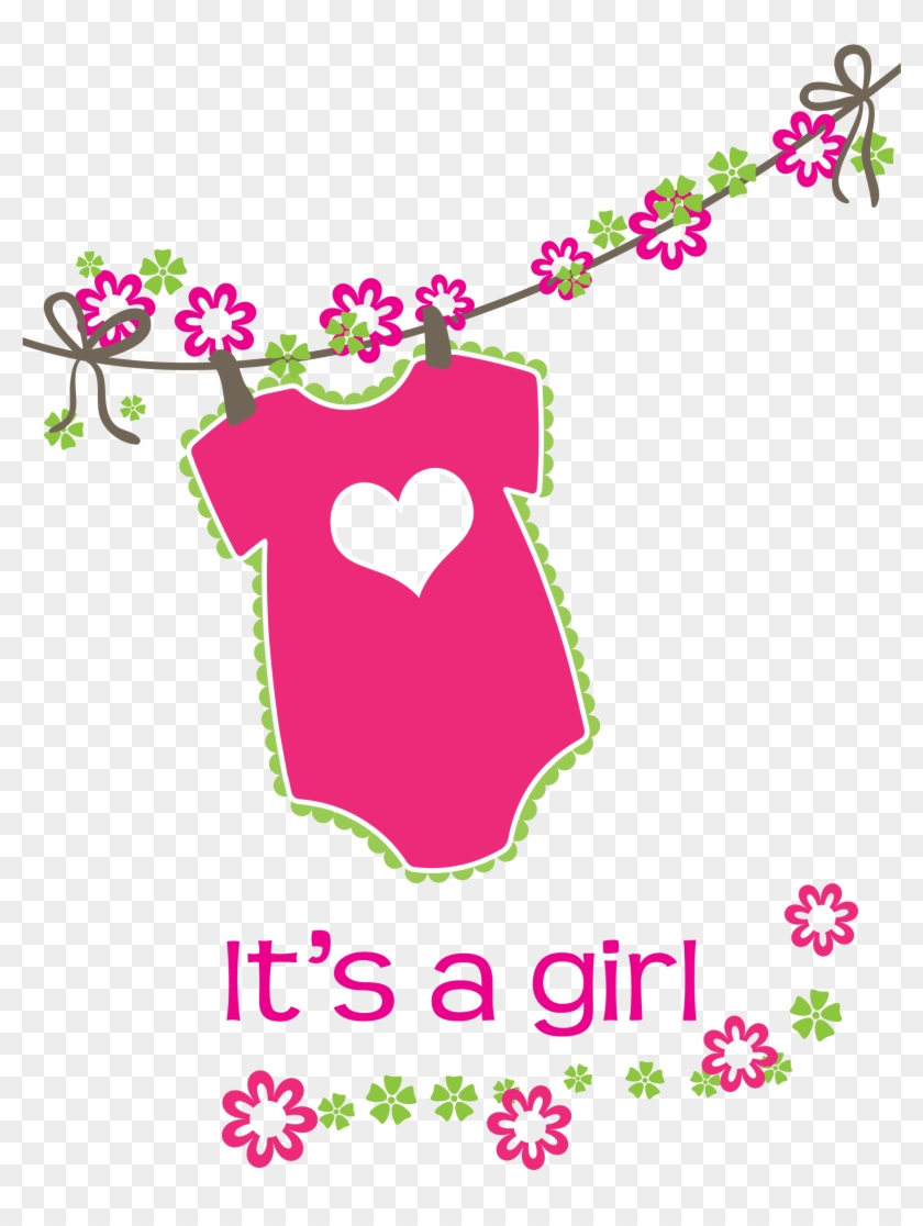 its a girl baby shower clipart