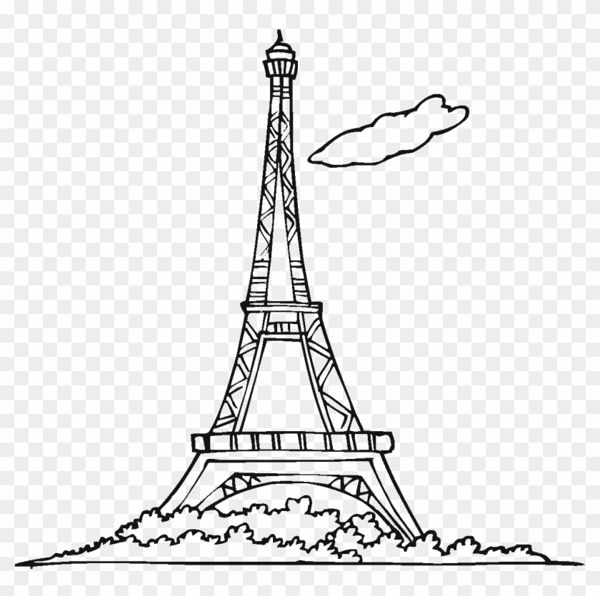 Eiffel Tower Silhouette Png Free Download - Cartoon Of The Eiffel Tower,  Transparent Png - 1200x1137(#1275797) - PngFind