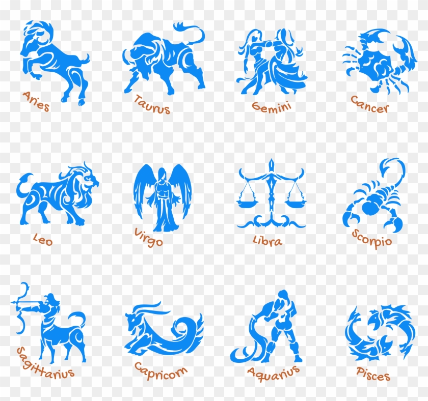 Transparent Blue Zodiac Signs Set Png Picture - Zodiac Signs As Sailor Moon  Characters, Png Download - 6298x5611(#1276604) - PngFind