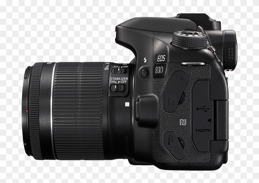 Download Canon 80d Dslr Camera Png Transparent Images - Canon 80d 18 55mm,  Png Download - 700x513(#1277420) - PngFind