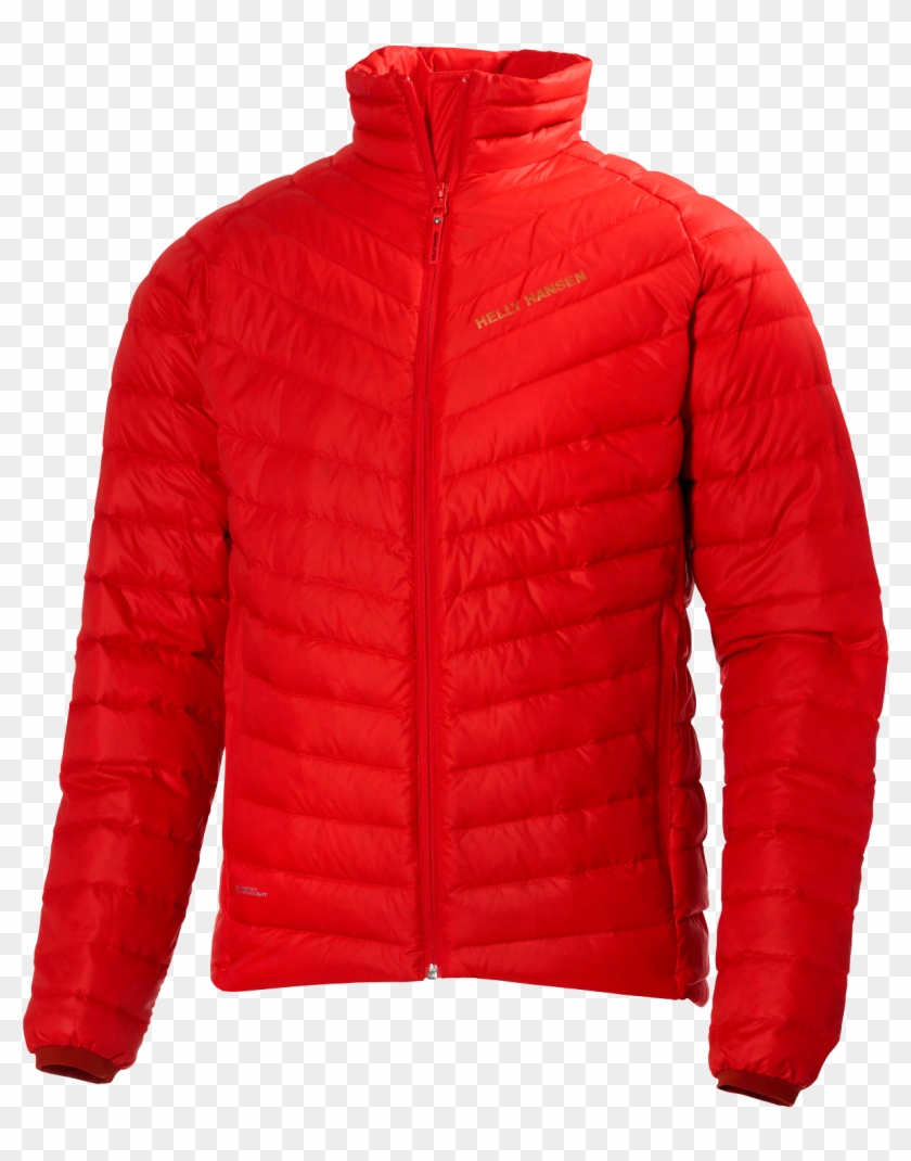 red transparent jacket