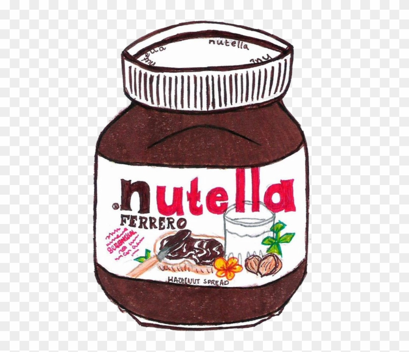 Drawn Dougnut Png Tumblr Transparent Nutella Transparent Png Download 500x680 Pngfind