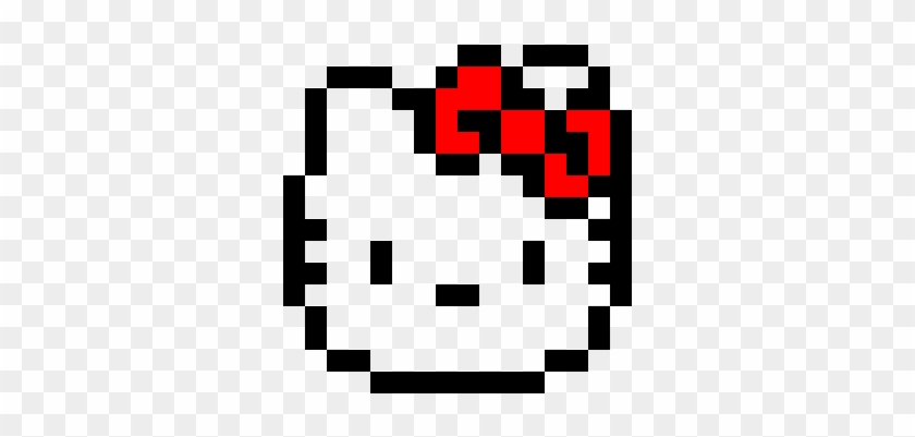 Hello Kitty - Cute Pixel Art Grid Easy, HD Png Download - 800x660