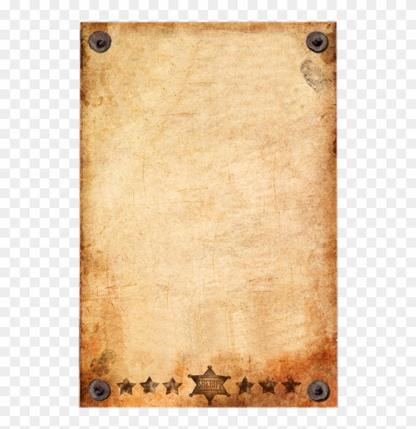 Paper Sheet Png Free Download - Wanted Dead Or Alive Blank Wanted