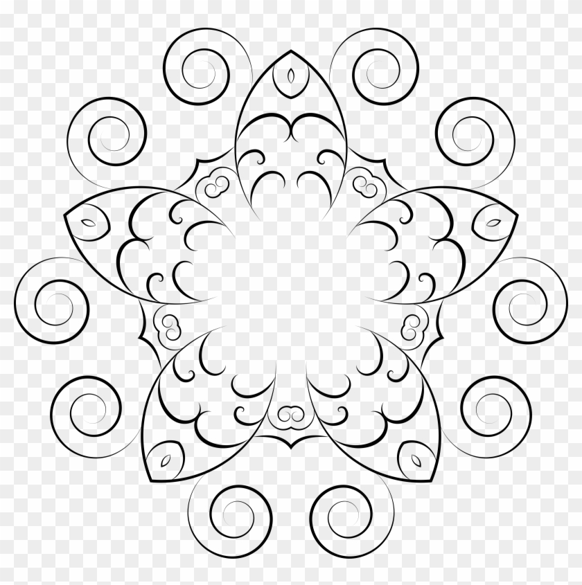 simple flower pattern png