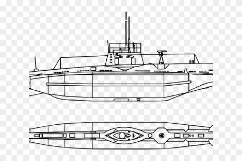Drawn Boat  Submarine Line Sketsa  Gambar Kapal  Selam HD 