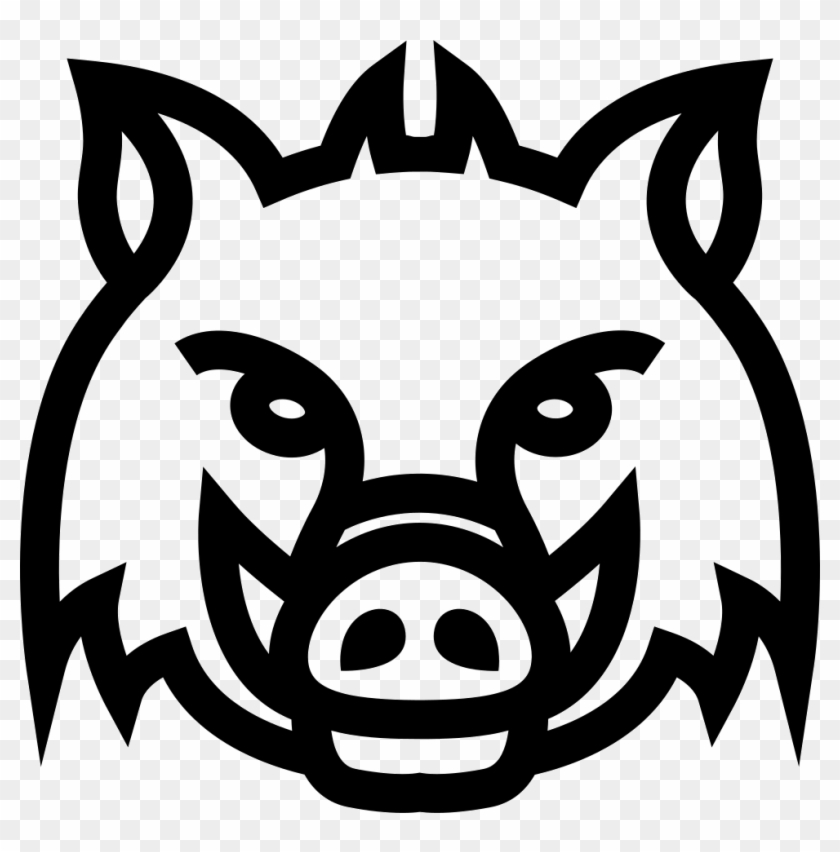 Download Pig Silhouette Free Animals Icons Svg Psd Png Eps Easy Boar Head Drawing Transparent Png 980x948 1293135 Pngfind