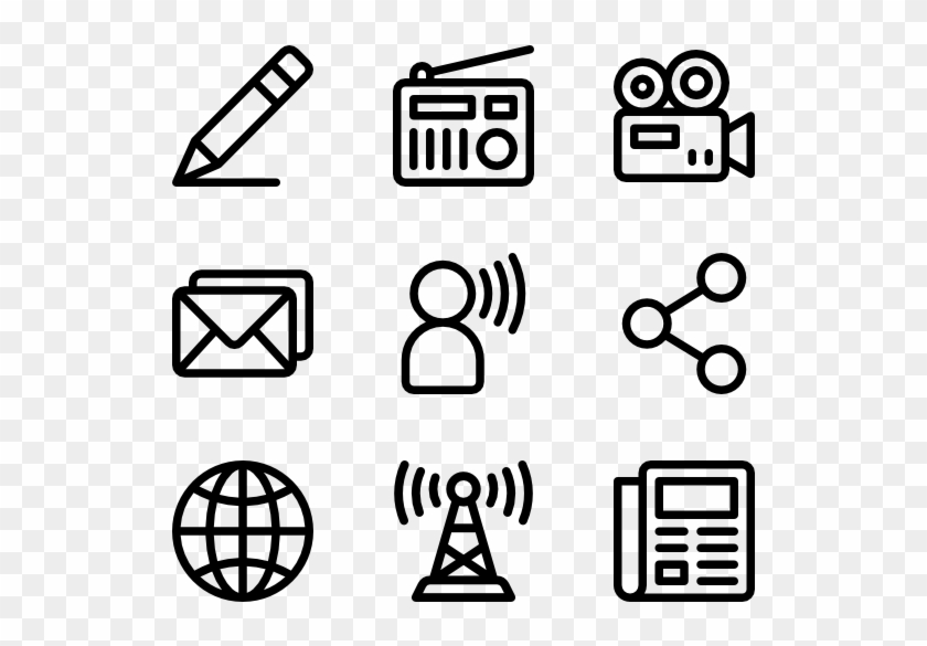 Communication - White Business Card Icons, HD Png Download ...