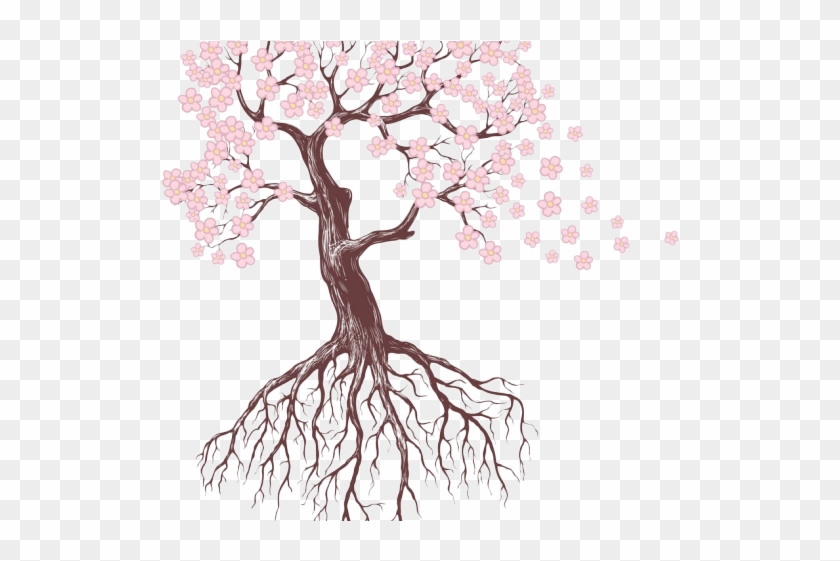 Drawn Roots Sakura Tree - Tree Drawing With Flowers, HD Png Download - 640x480(#135935) - PngFind Drawn Roots Sakura Tree - Tree Drawing With Flowers, HD Png Download - 640x480(#135935) - PngFind