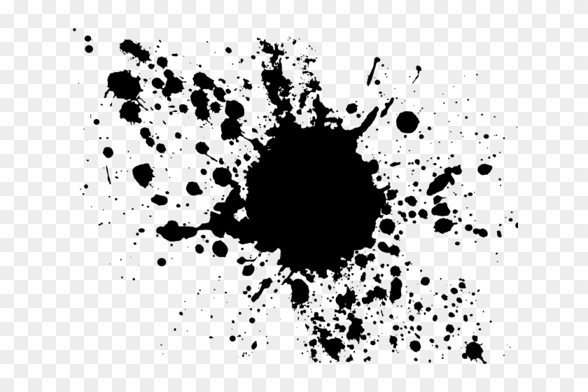 Splash Clipart Paint Splatter - Color Splash Png Black, Transparent Png ...